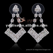 2013 fashion wedding jewelry Earings mit klarem Strass für Braut